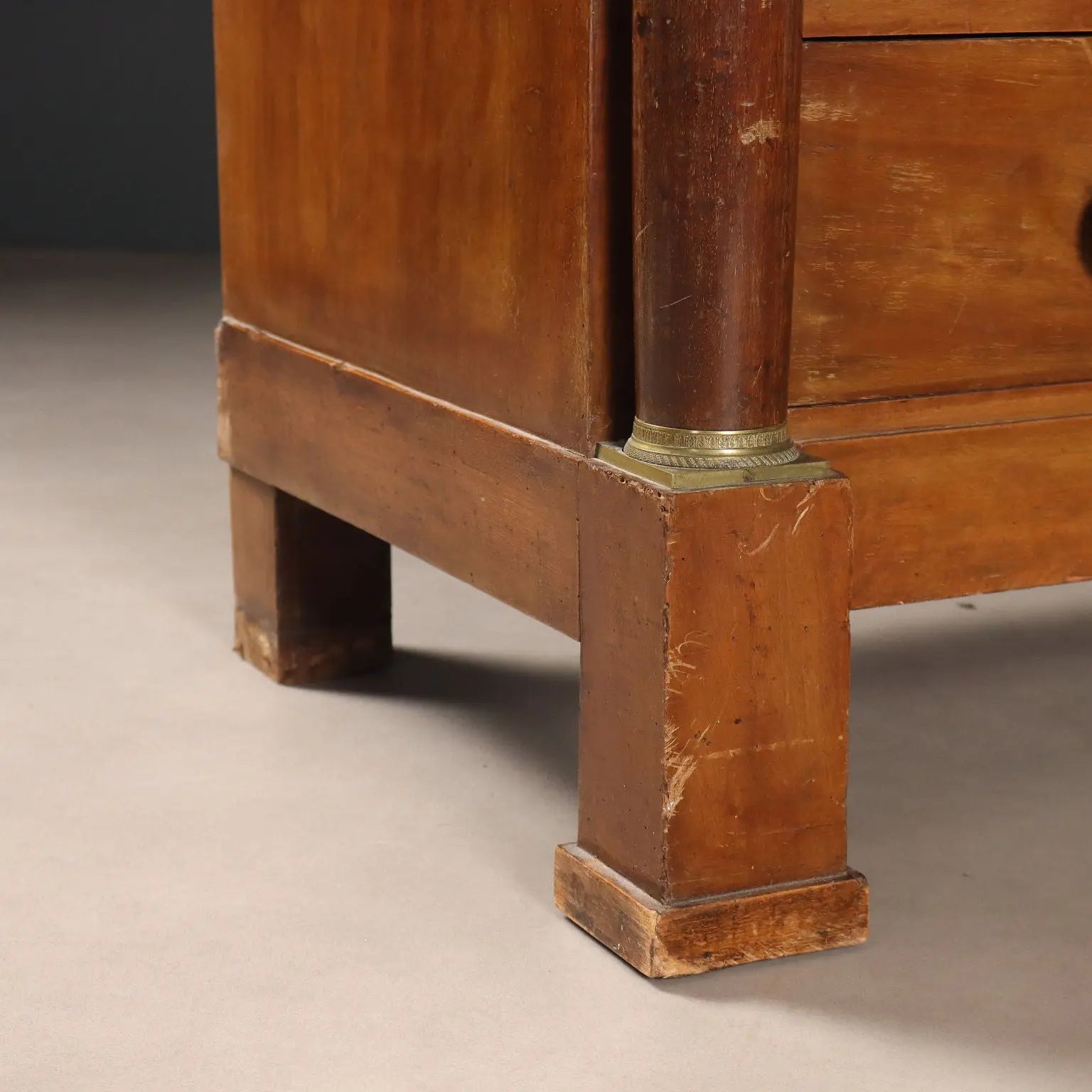 Antique Chest of Drawers Empire Walnut Marble XIX Century - Italy, Early XIX Century | Antiques | Chest of Drawers & Commodes