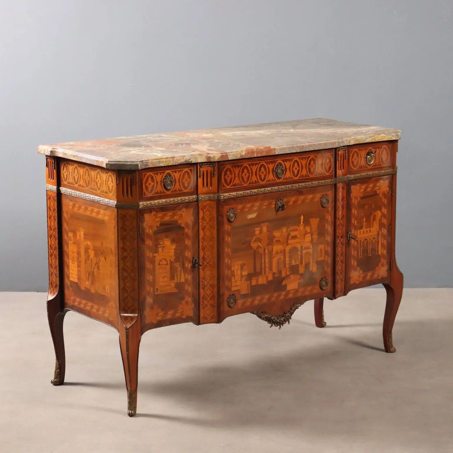 Antique Chest of Drawers Napoleon III Various Woods Italy XX Century - Italy, XX Century | Antiques | Chest of Drawers & Commodes