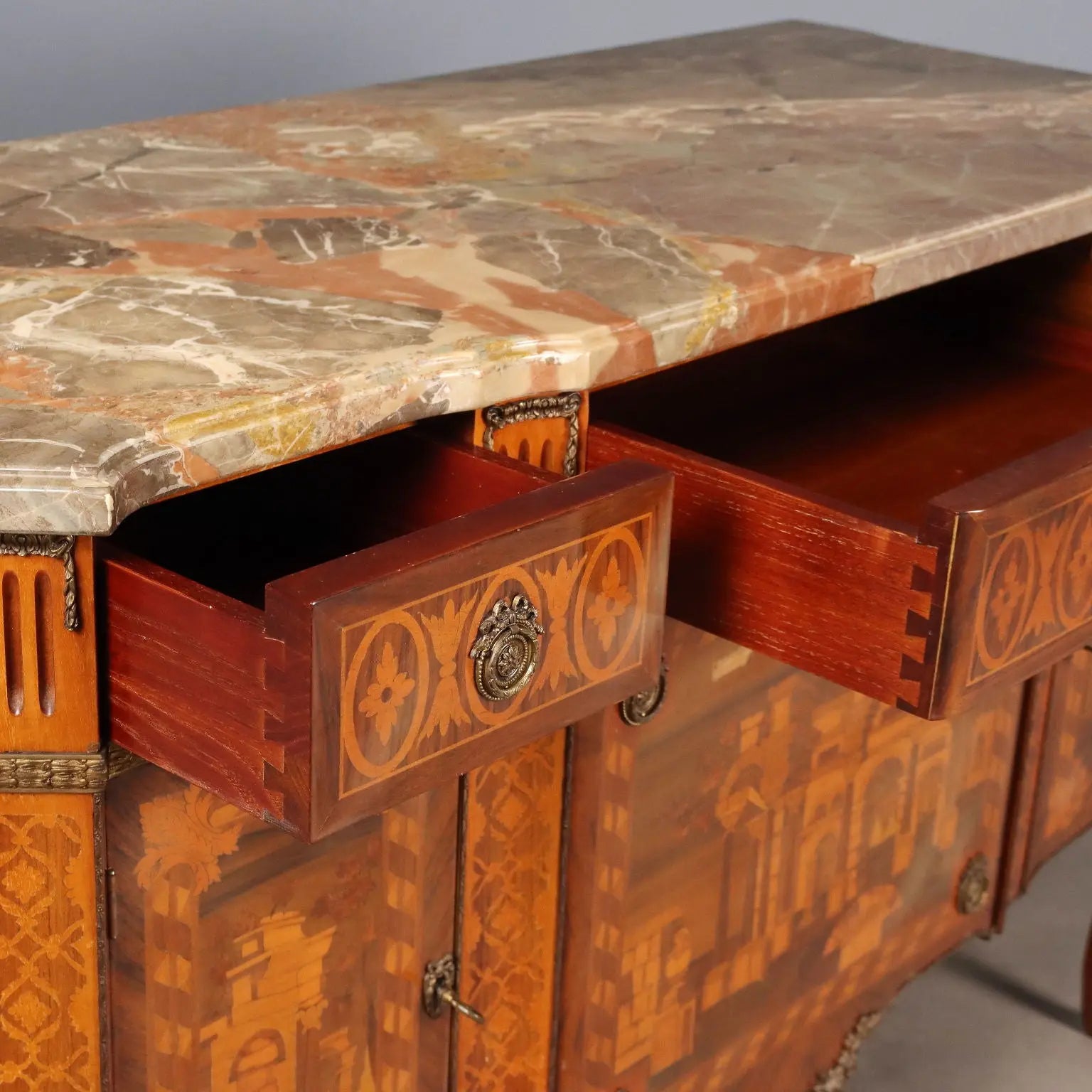 Antique Chest of Drawers Napoleon III Various Woods Italy XX Century - Italy, XX Century | Antiques | Chest of Drawers & Commodes
