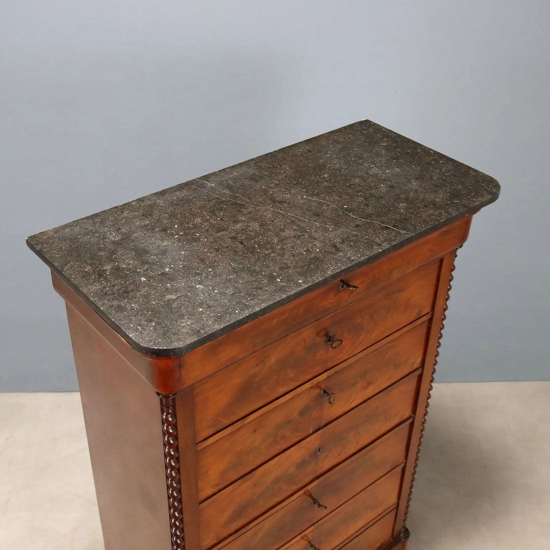 Antique Chest of Drawers Charles X Maple Marble France XIX Century - France, Mid XIX Century | Antiques | Chest of Drawers & Commodes