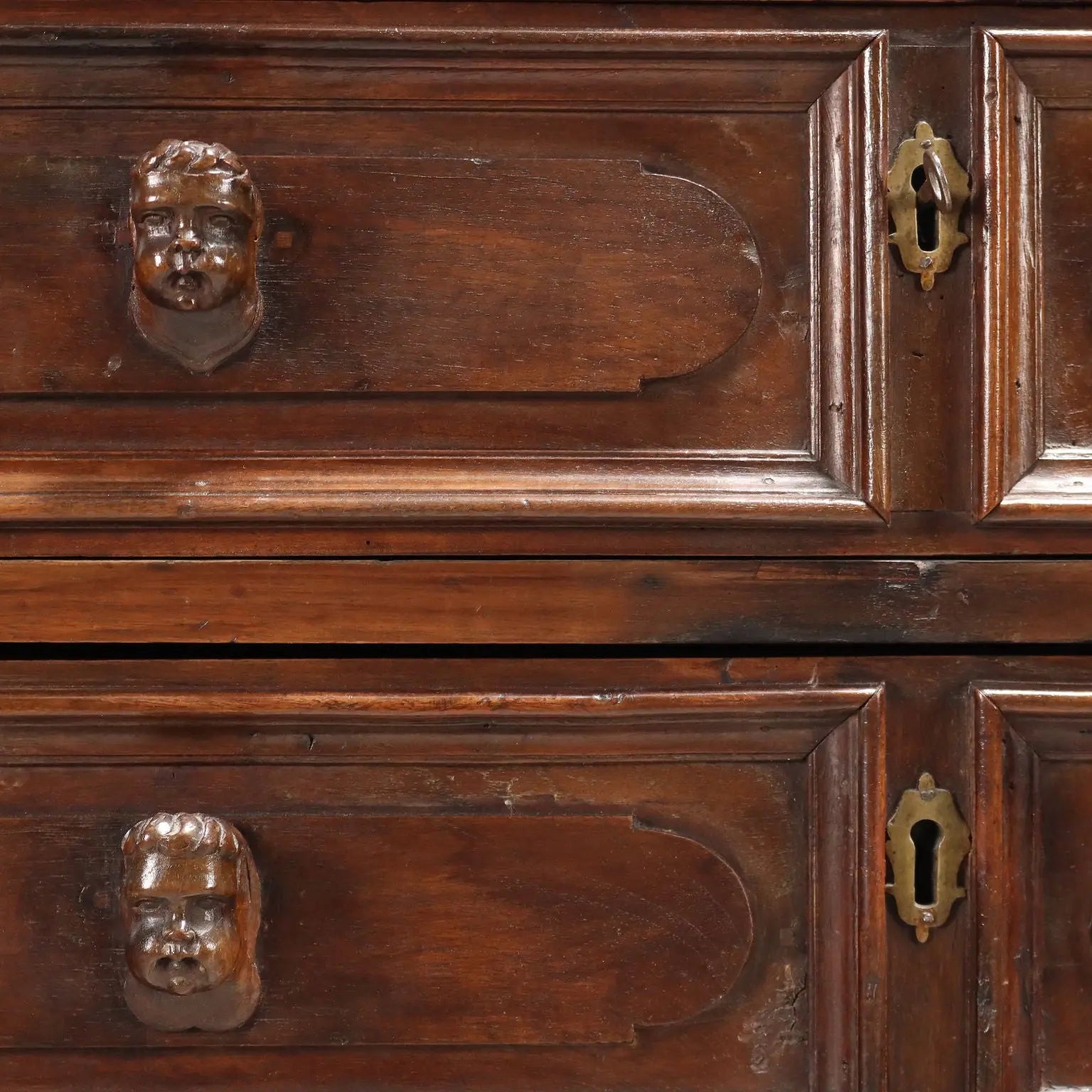 Antique Baroque Chest of Drawers Walnut Poplar XVIII Century