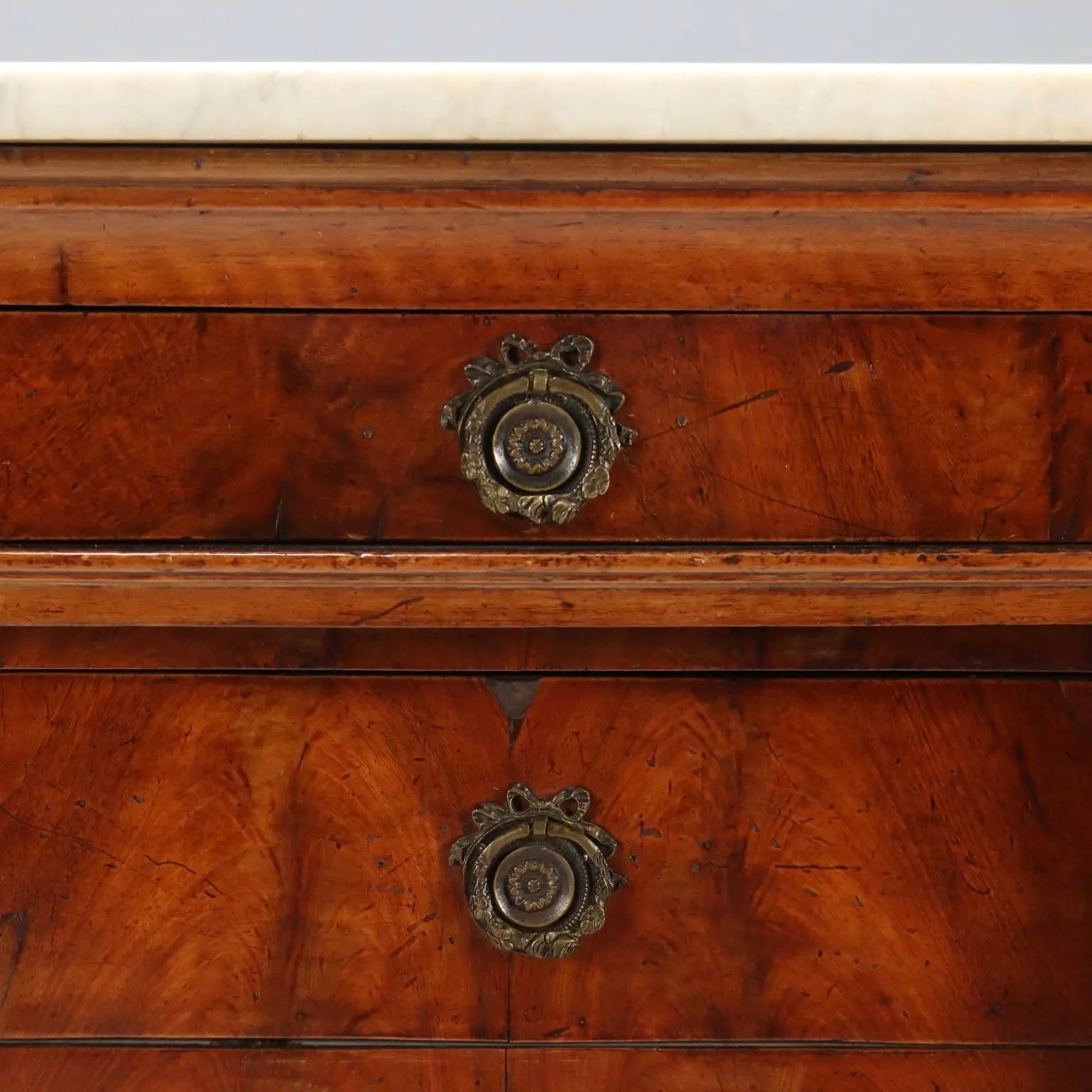 Antique Chest of Drawers Empire Mahogany Italy XIX Century