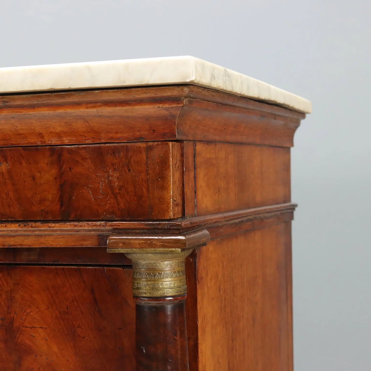 Antique Chest of Drawers Empire Mahogany Italy XIX Century