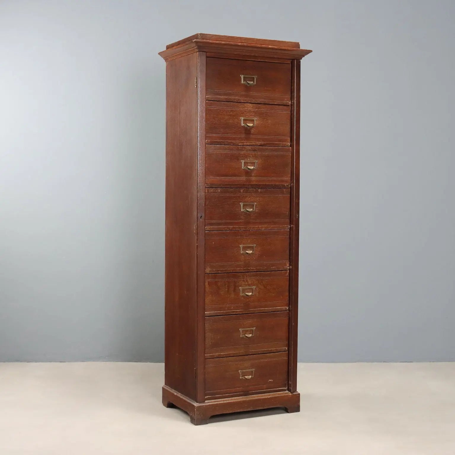 Antique Chest of Drawers Oak 8 Drawers Italy XIX Century