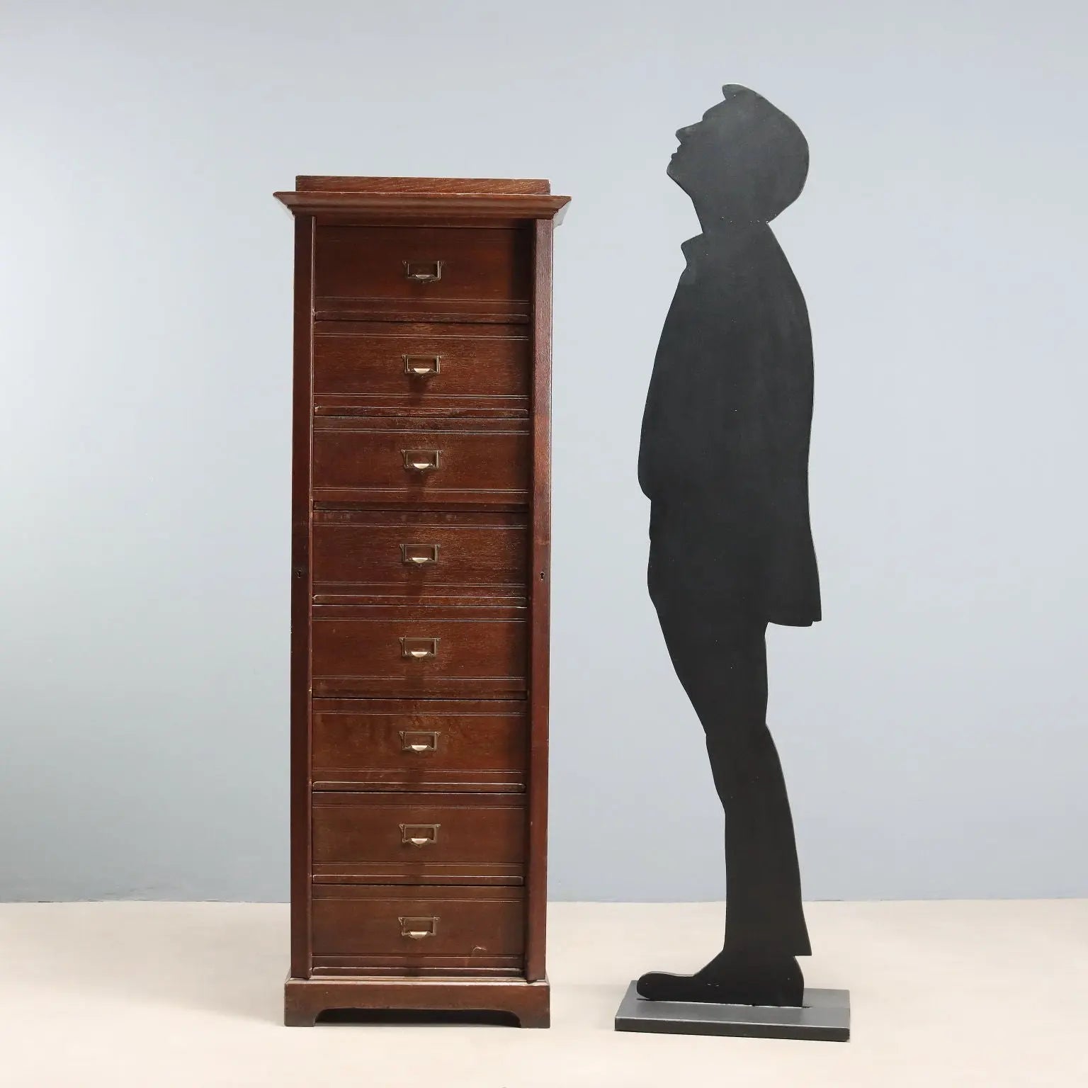 Antique Chest of Drawers Oak 8 Drawers Italy XIX Century