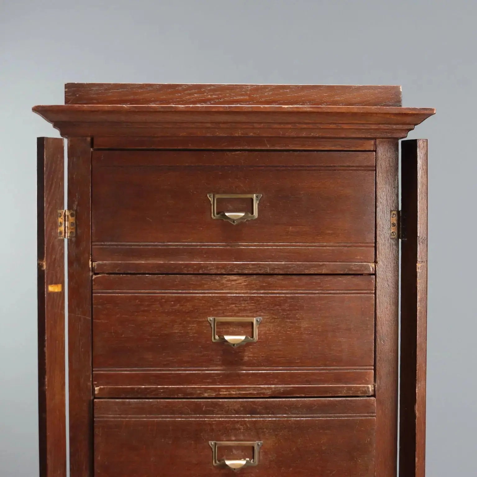 Antique Chest of Drawers Oak 8 Drawers Italy XIX Century