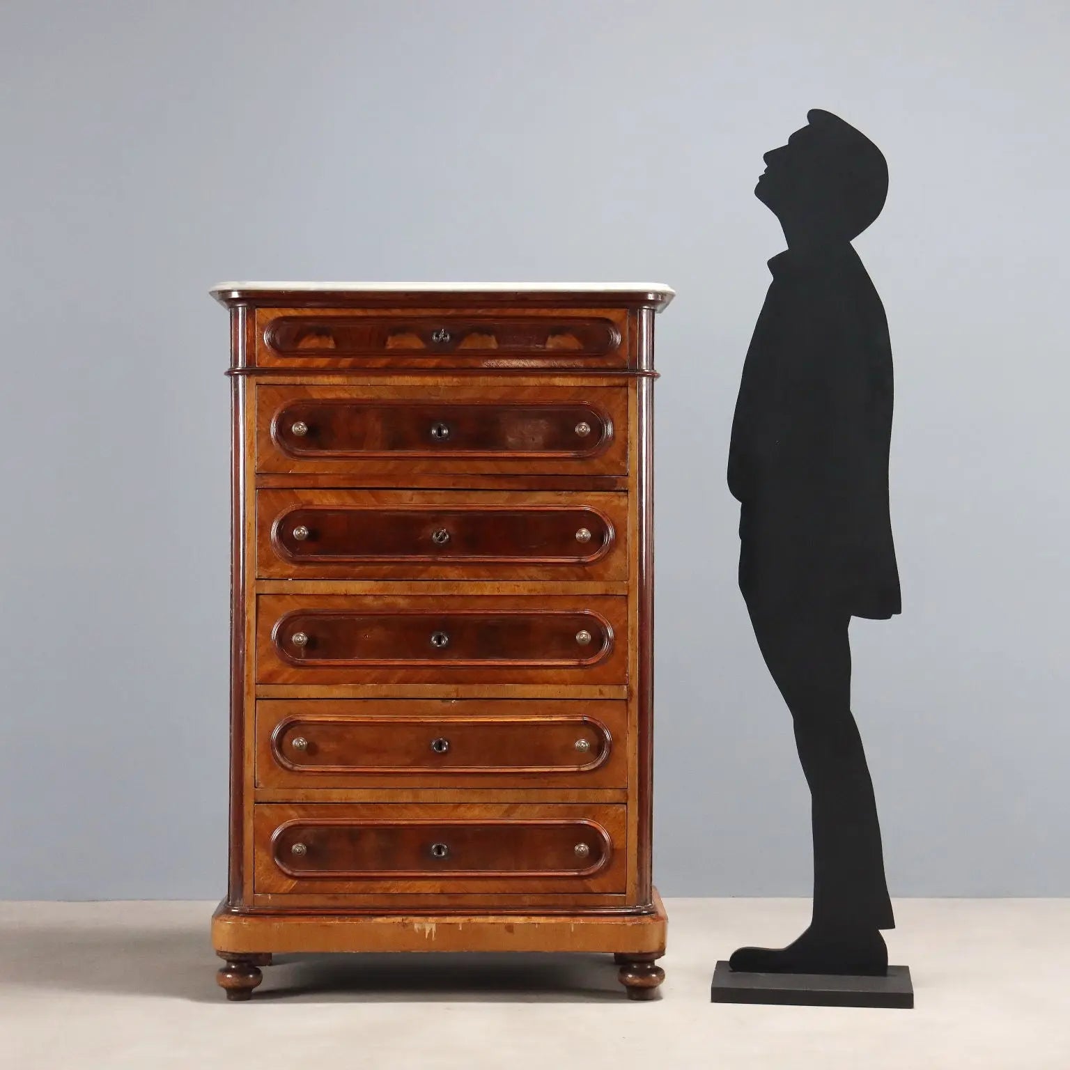 Antique Chest of Drawers Cherrywood Poplar XIX Century