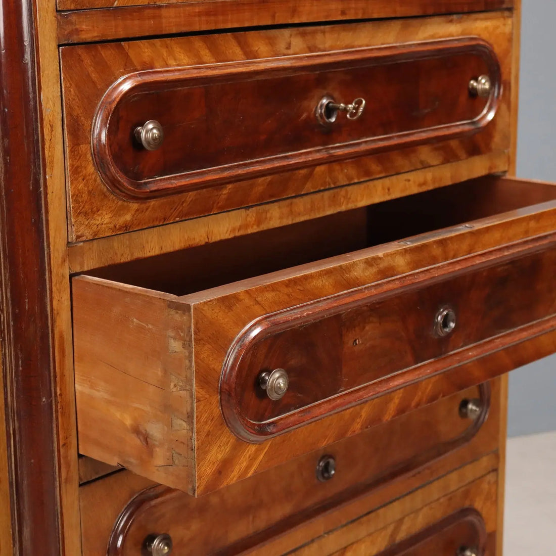 Antique Chest of Drawers Cherrywood Poplar XIX Century