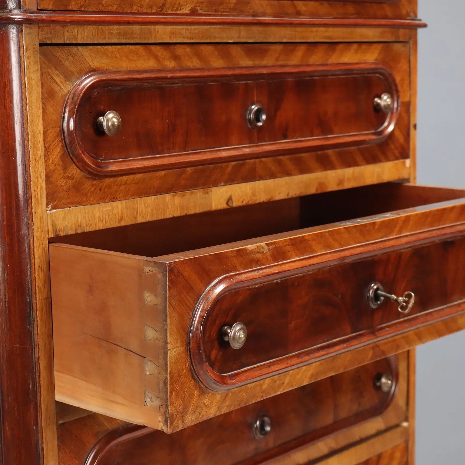 Antique Chest of Drawers Cherrywood 6 Drawers XIX Century
