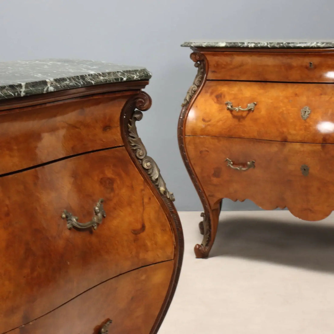 Antique Chests of Drawers Baroque Style Walnut XIX Century