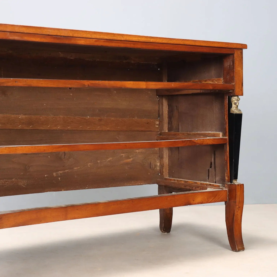 Antique Chest of Drawers Walnut 3 Drawers Italy XIX Century