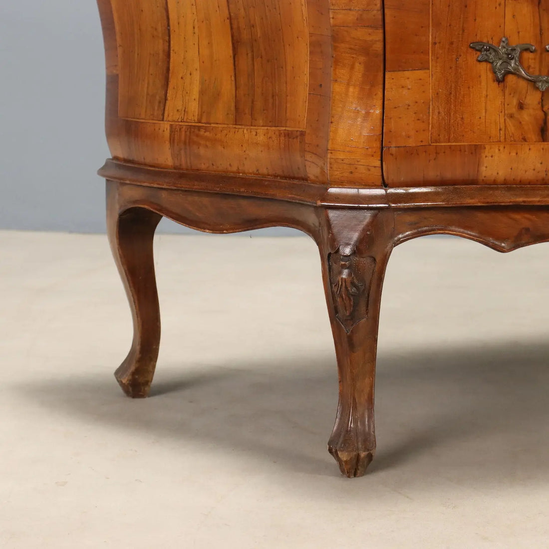 Antique Chippendale Style Chest of Drawers Wood Italy XX Century
