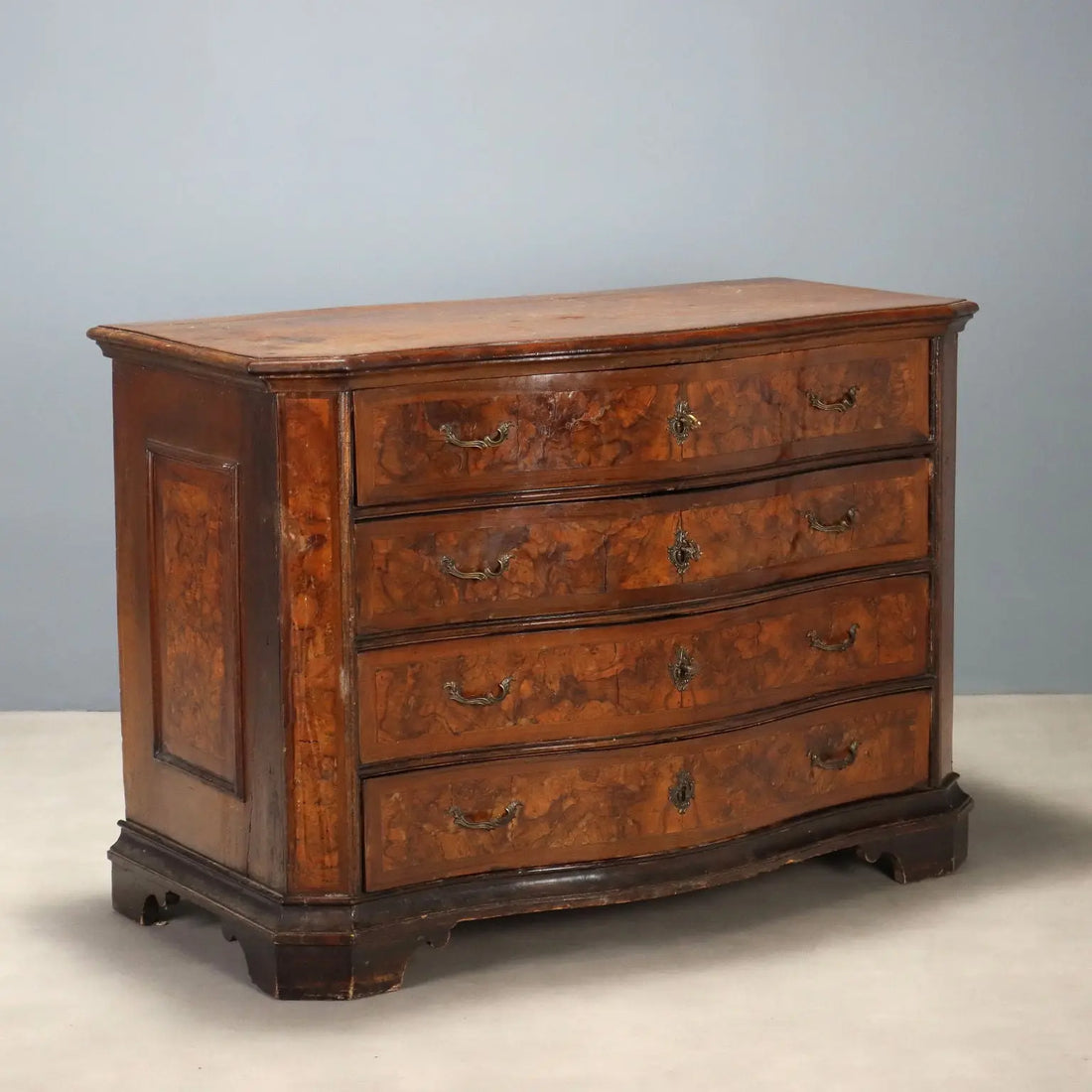 Baroque Walnut Chest - Lombardy 17th Century
