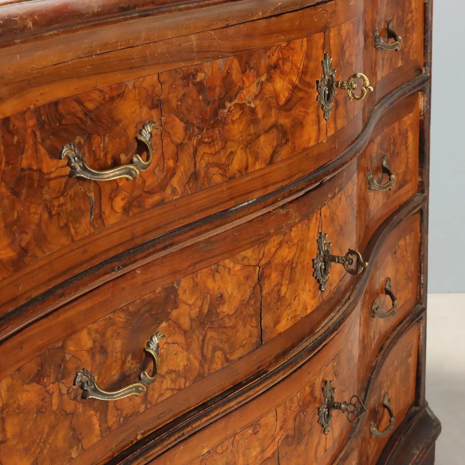 Baroque Walnut Chest - Lombardy 17th Century