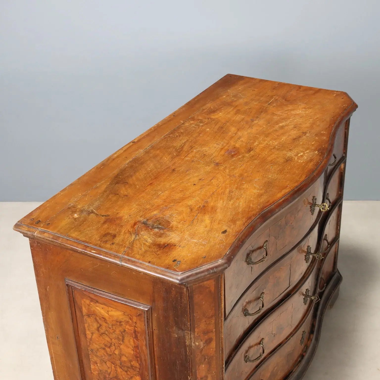 Baroque Walnut Chest - Lombardy 17th Century