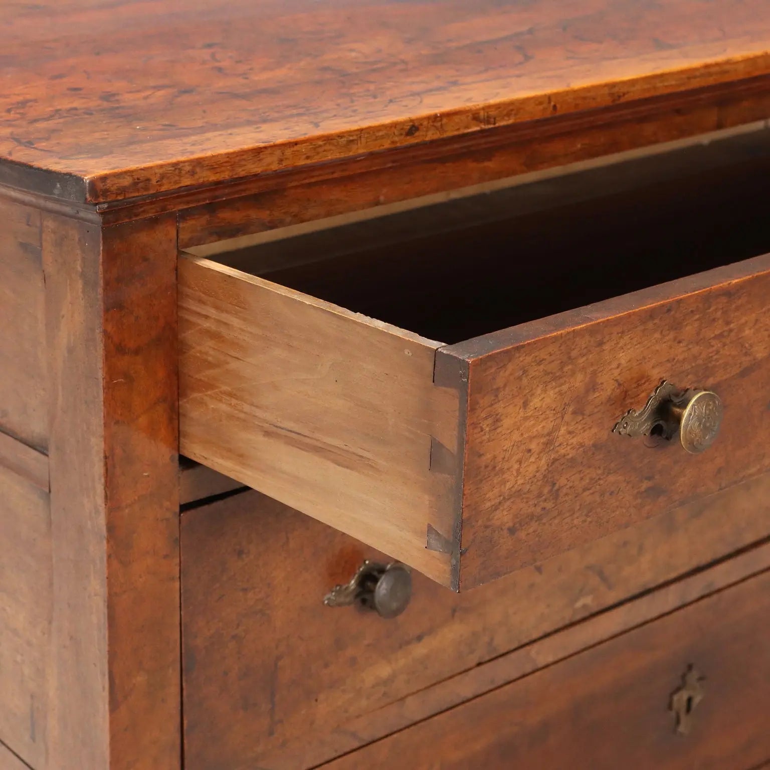 Antique Chest of Drawers Directoire Walnut 3 Drawers XIX Century