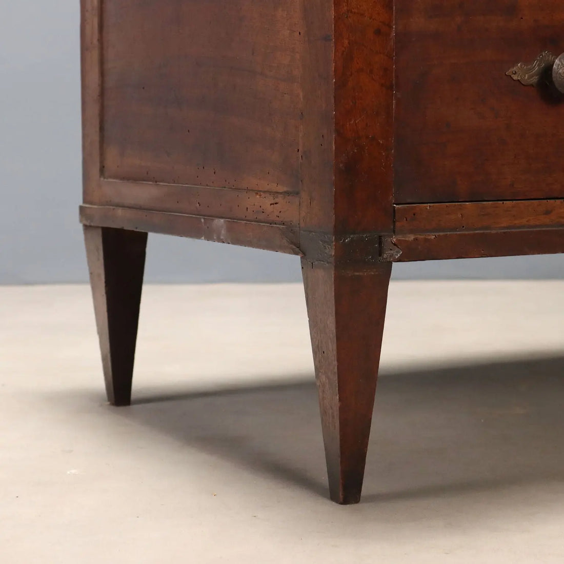 Antique Chest of Drawers Directoire Walnut 3 Drawers XIX Century