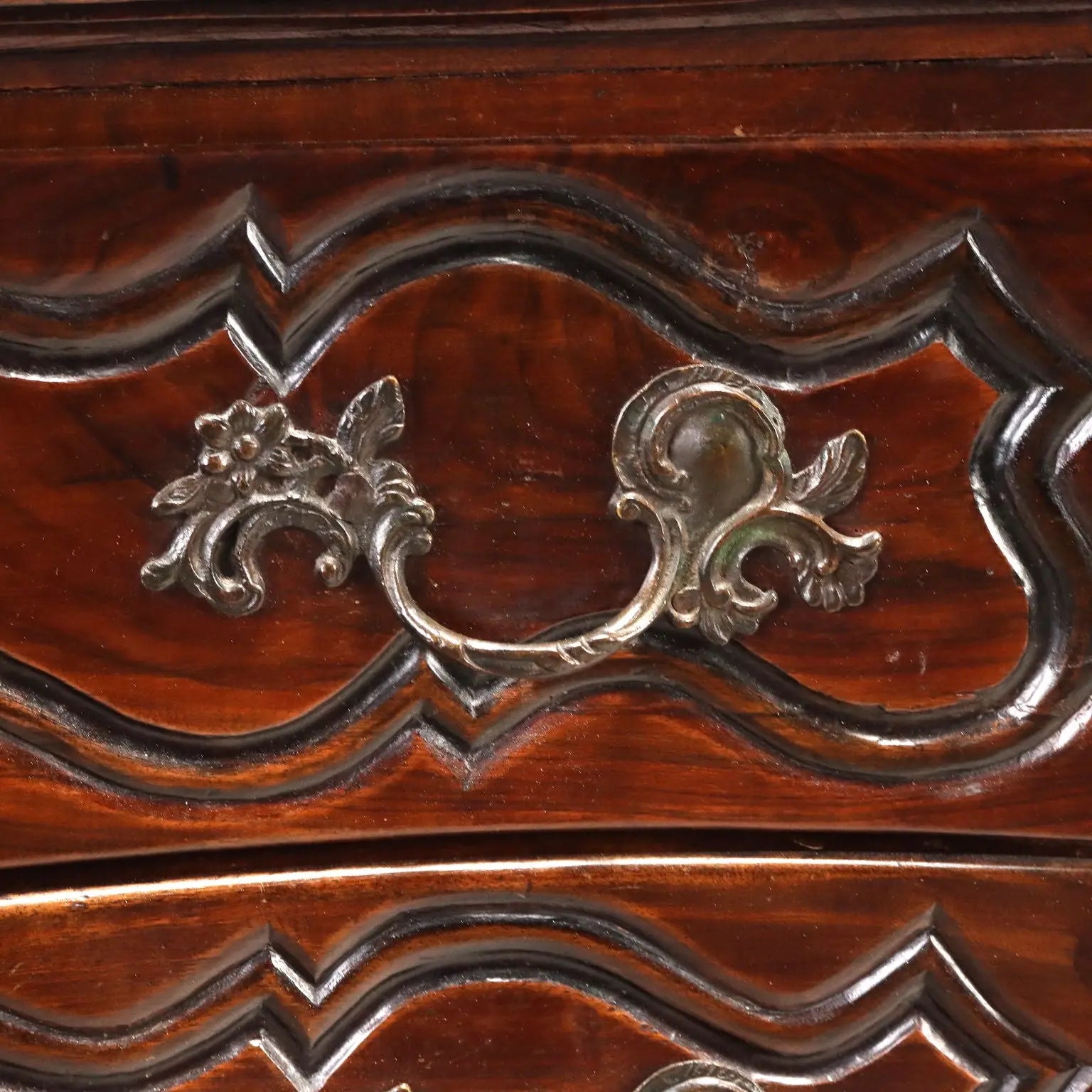 Antique Chest of Drawers Baroque Walnut France XVIII Century