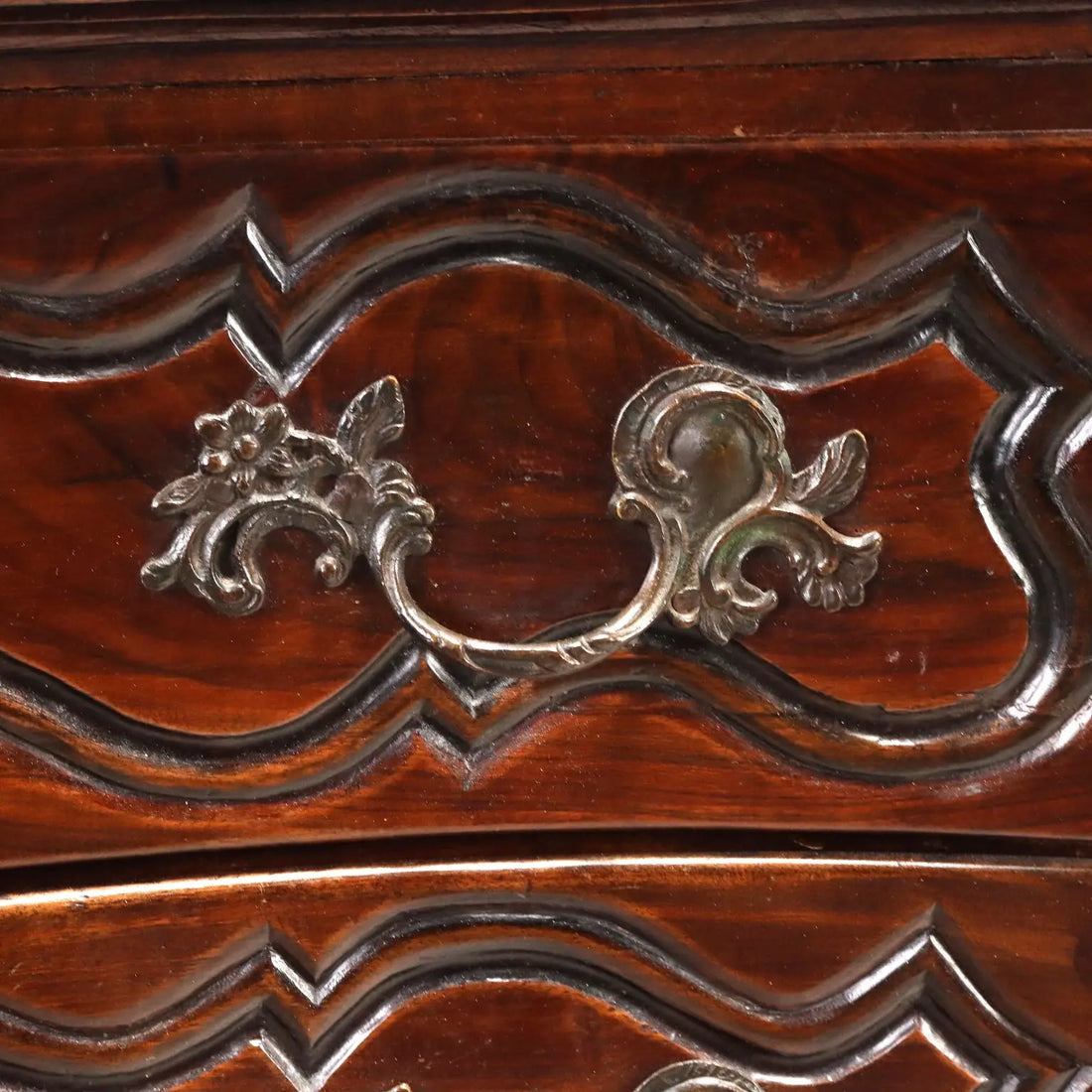 Antique Chest of Drawers Baroque Walnut France XVIII Century