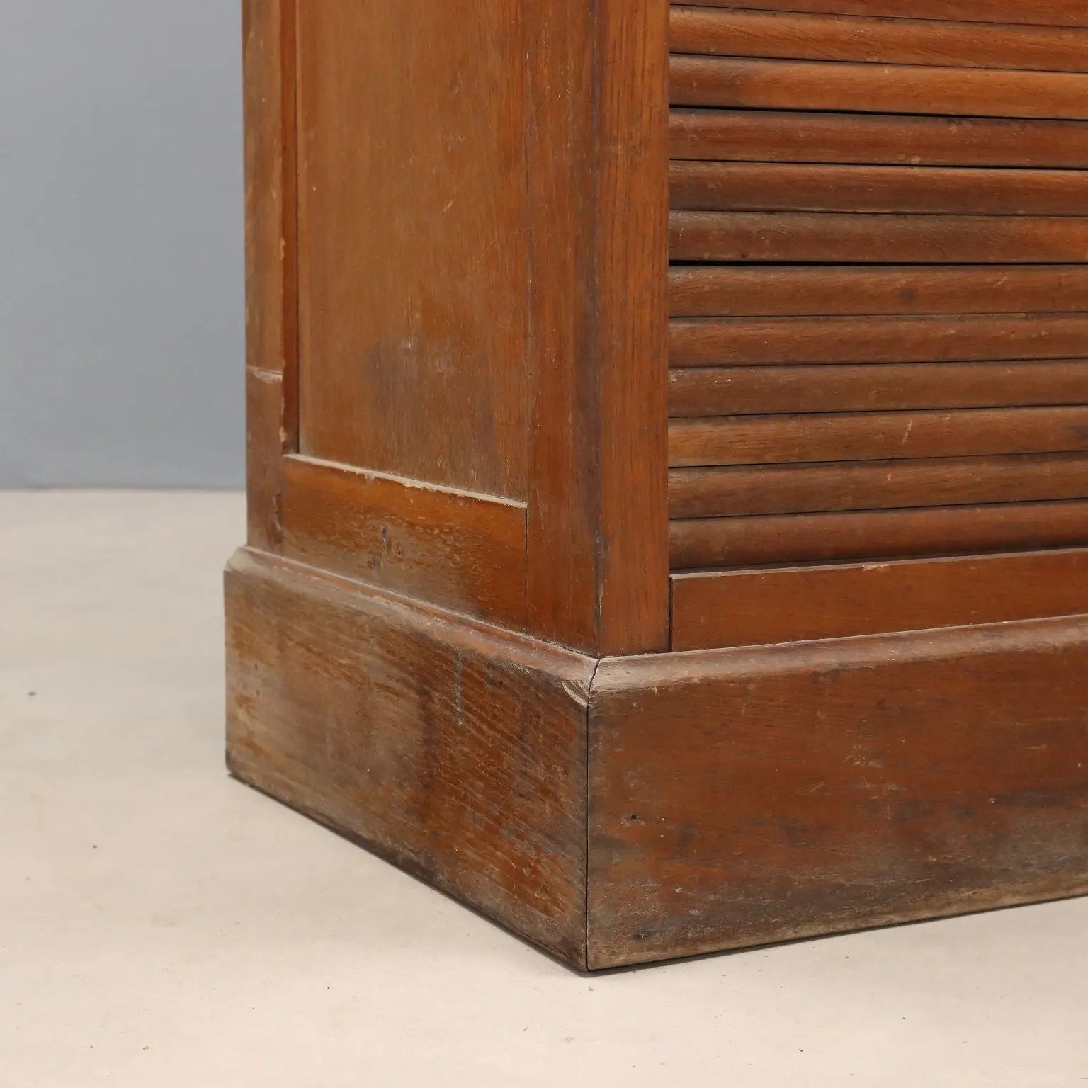 Antique Filing Cabinet Art Nouveau Oak 18 Drawers Italy XIX Century