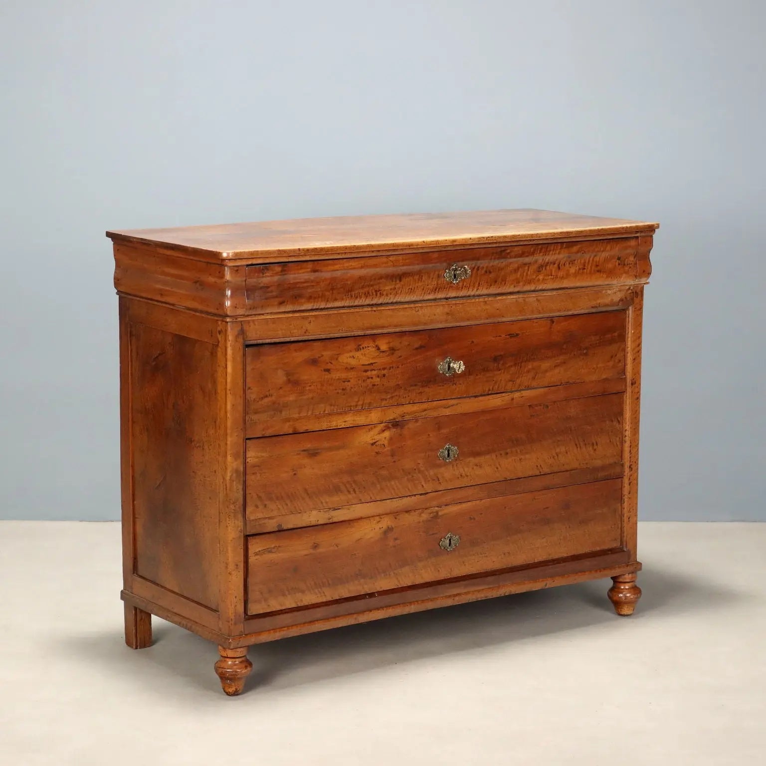 Carlo X Walnut Chest of Drawers - Italy 19th Century