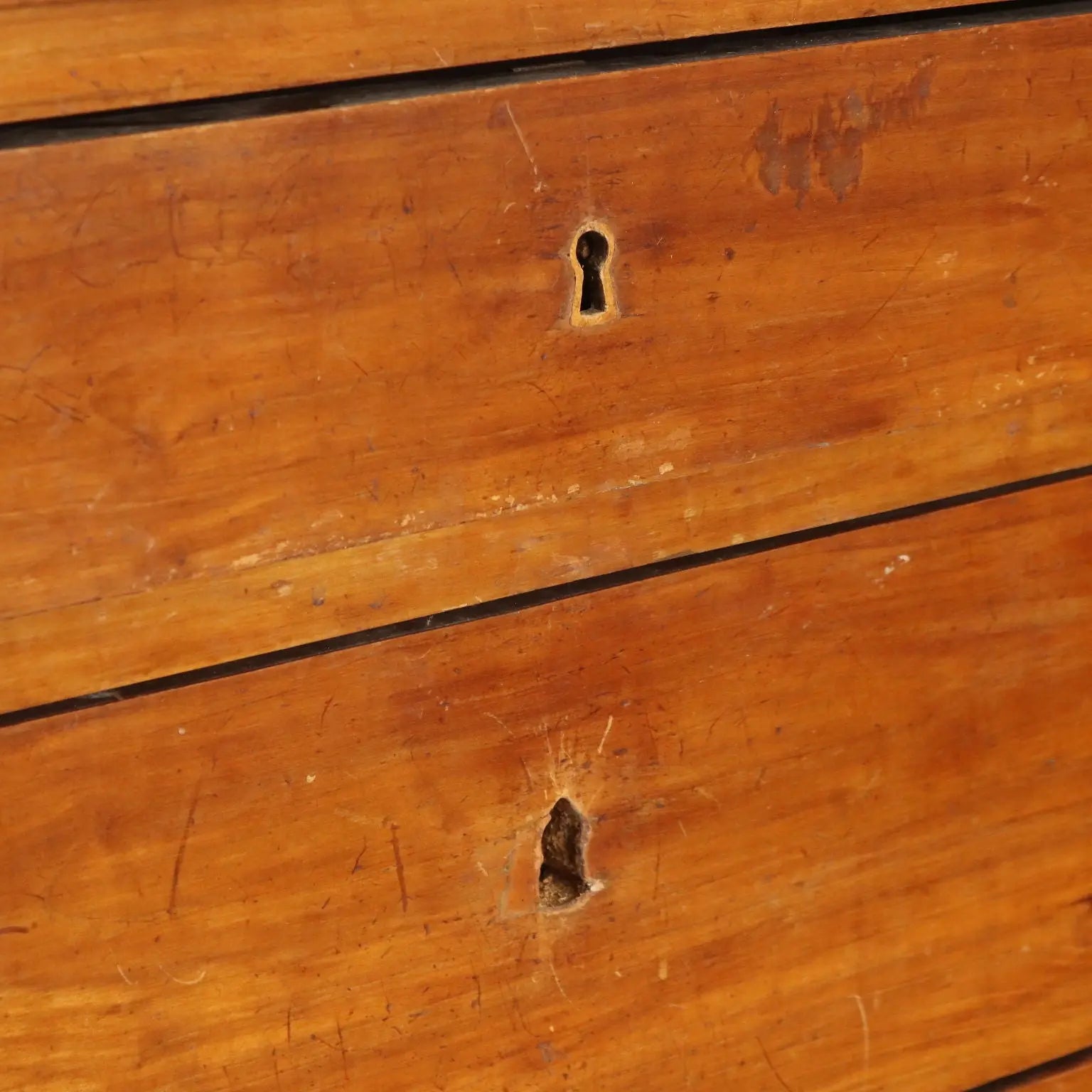 Antique Chest of Drawers Empire Walnut Gilded Details XIX Century