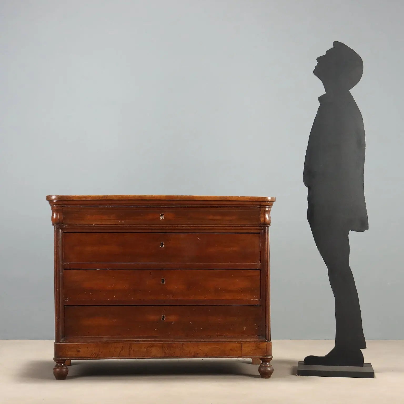 Louis Philippe Walnut Chest, Italy 19th Century
