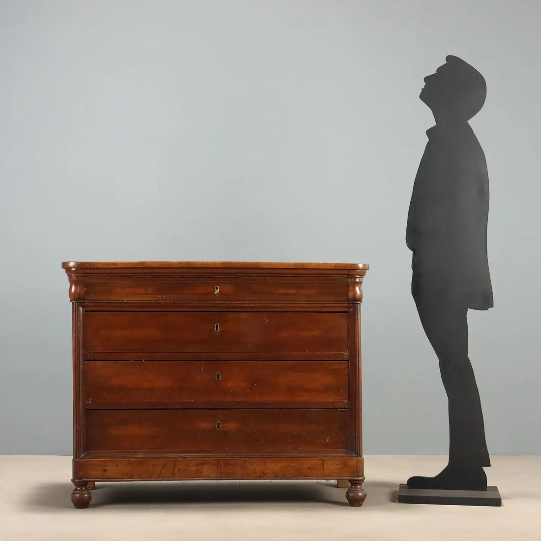 Louis Philippe Walnut Chest, Italy 19th Century