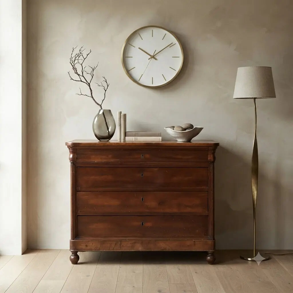 Louis Philippe Walnut Chest, Italy 19th Century