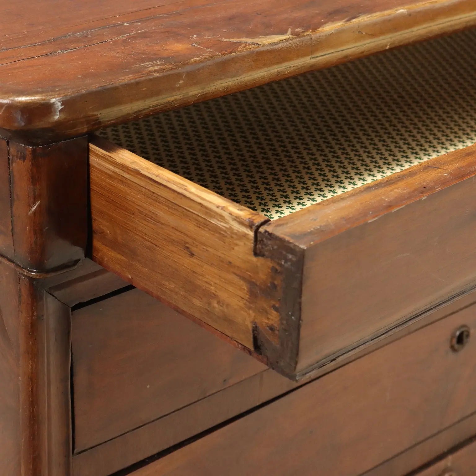 Antique Chest of Drawers Louis Philippe 4 Drawers XIX Century