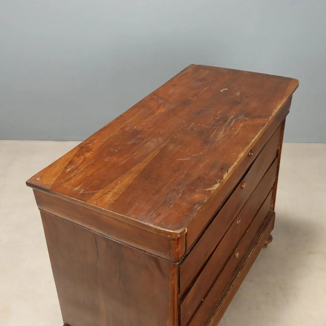 Antique Chest of Drawers Louis Philippe 4 Drawers XIX Century