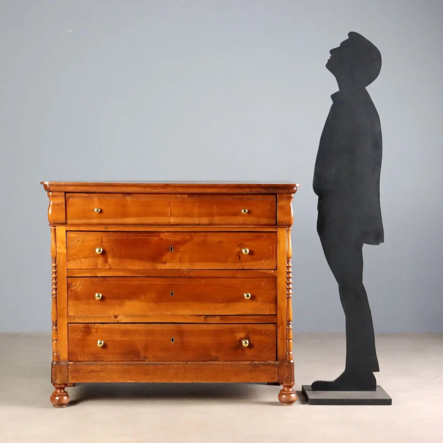 Antique Chest of Drawers Louis Philippe Walnut Italy XIX Century