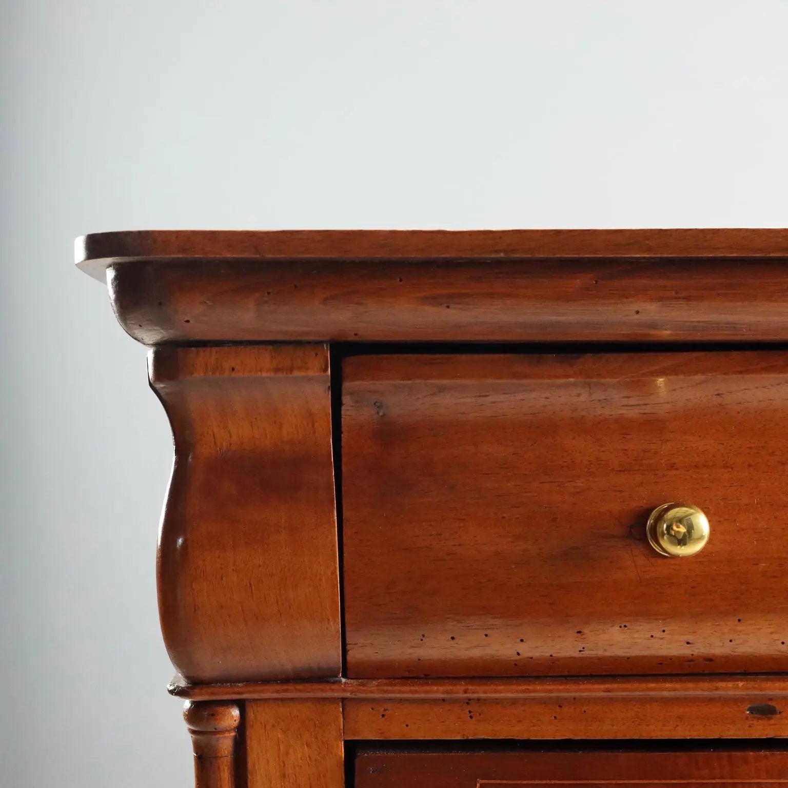 Antique Chest of Drawers Louis Philippe Walnut Italy XIX Century