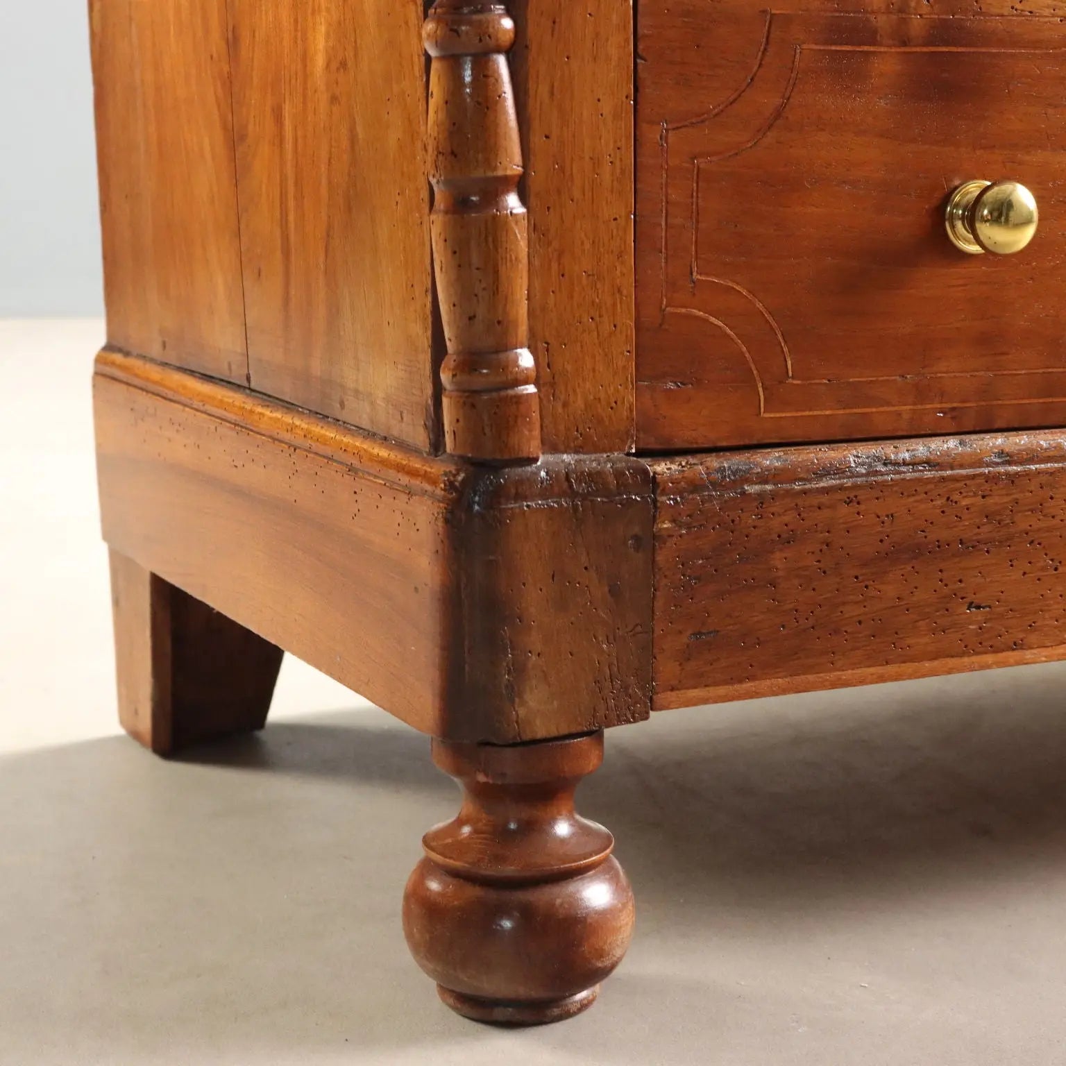 Antique Chest of Drawers Louis Philippe Walnut Italy XIX Century