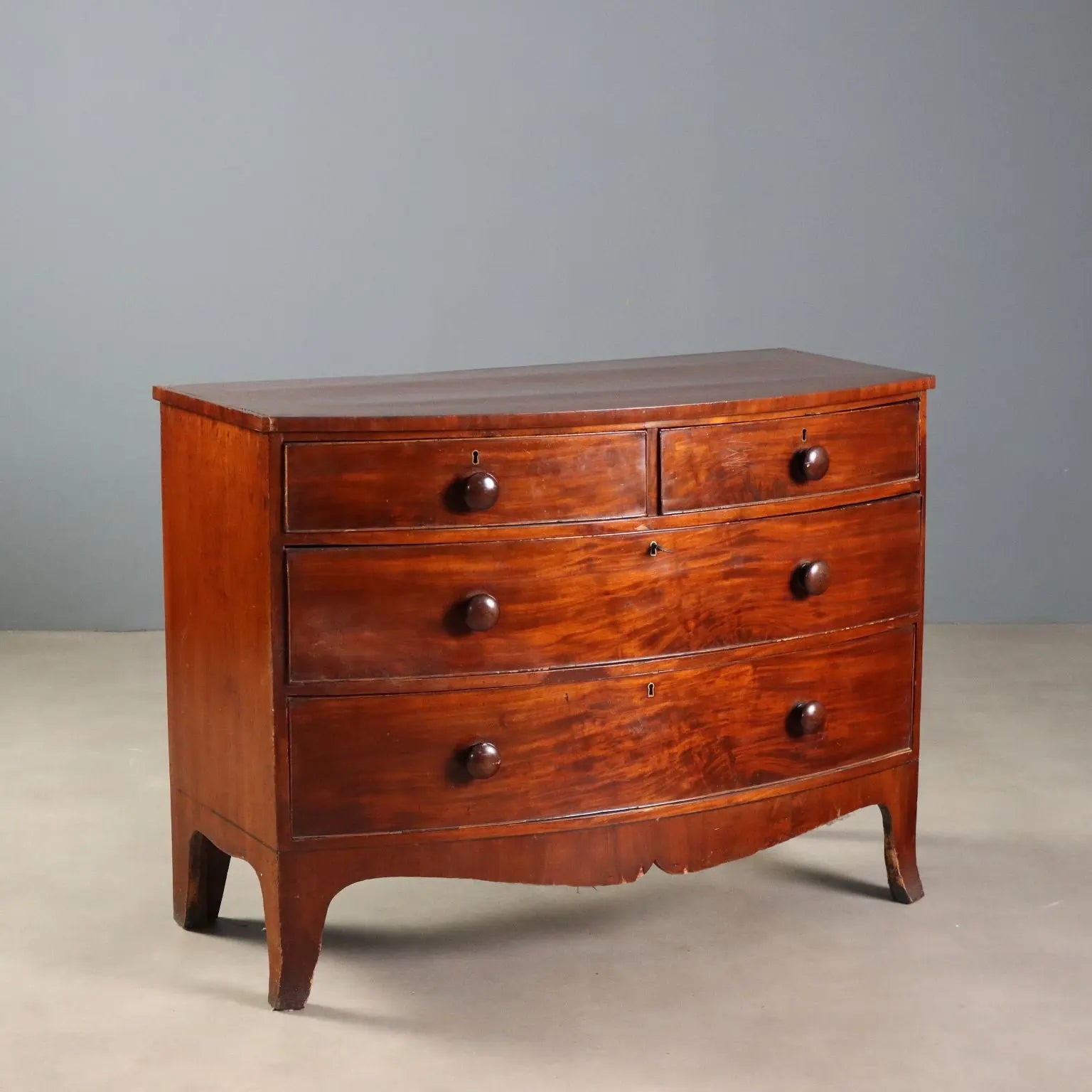 Antique Chest of Drawers Mahogany 4 Drawers Italy XIX Century