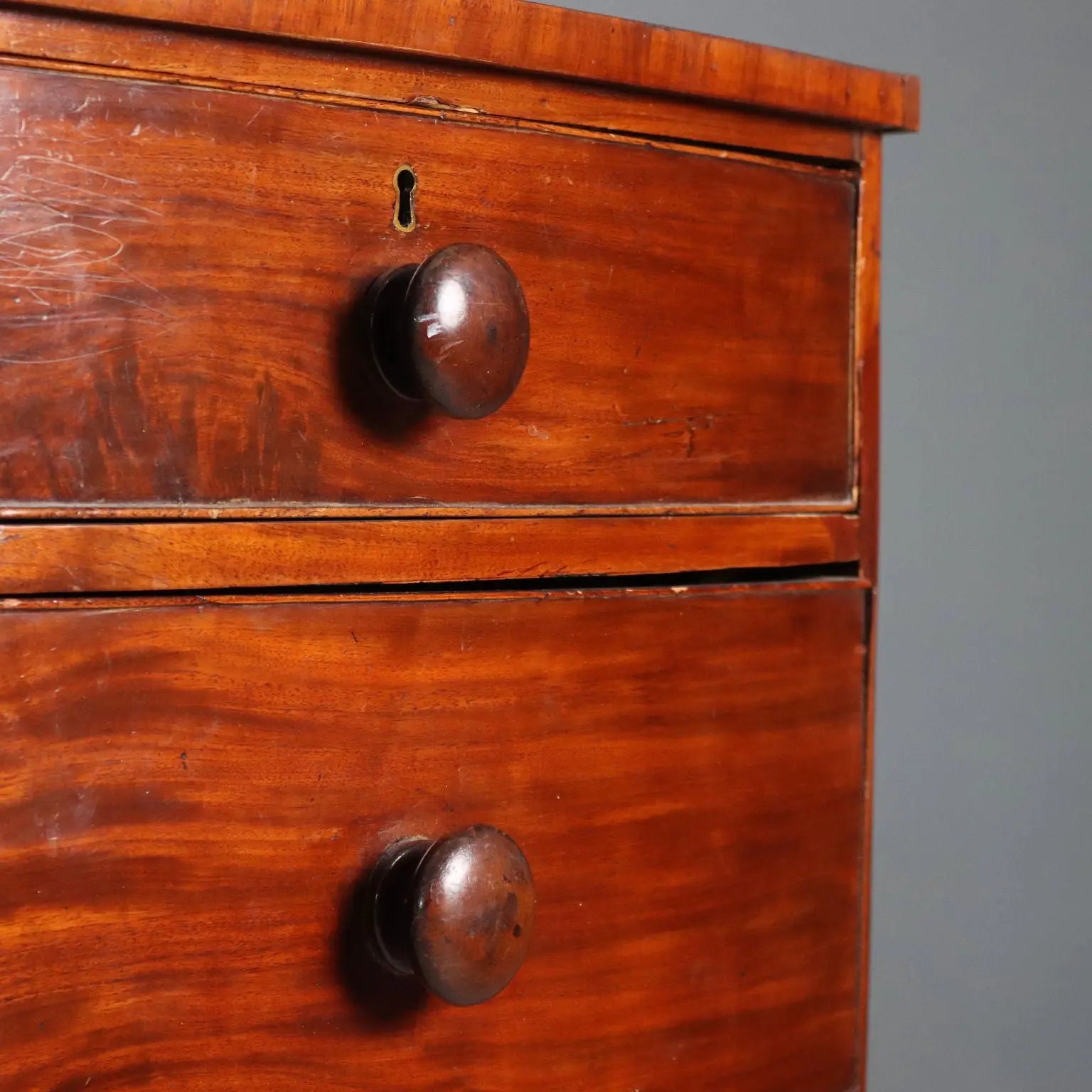 Antique Chest of Drawers Mahogany 4 Drawers Italy XIX Century