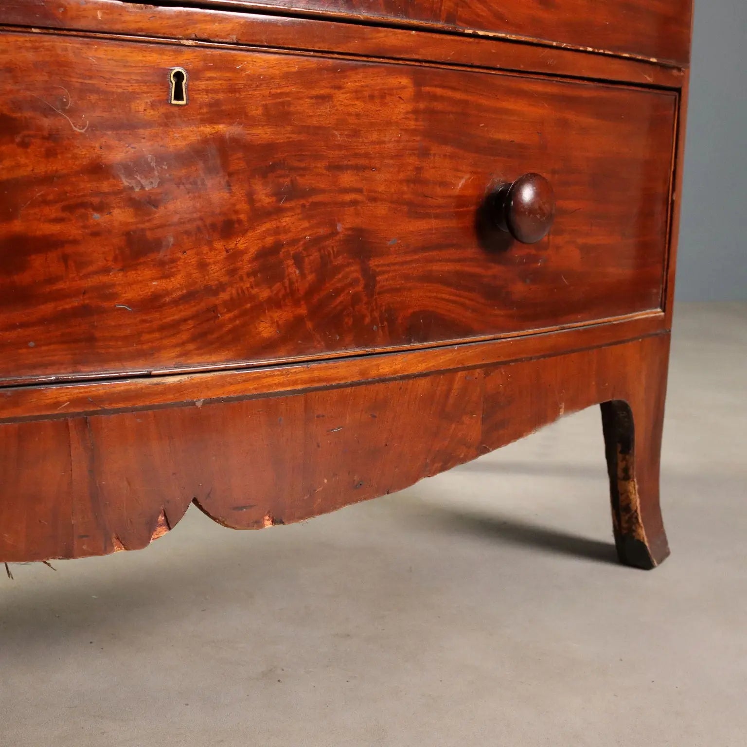 Antique Chest of Drawers Mahogany 4 Drawers Italy XIX Century