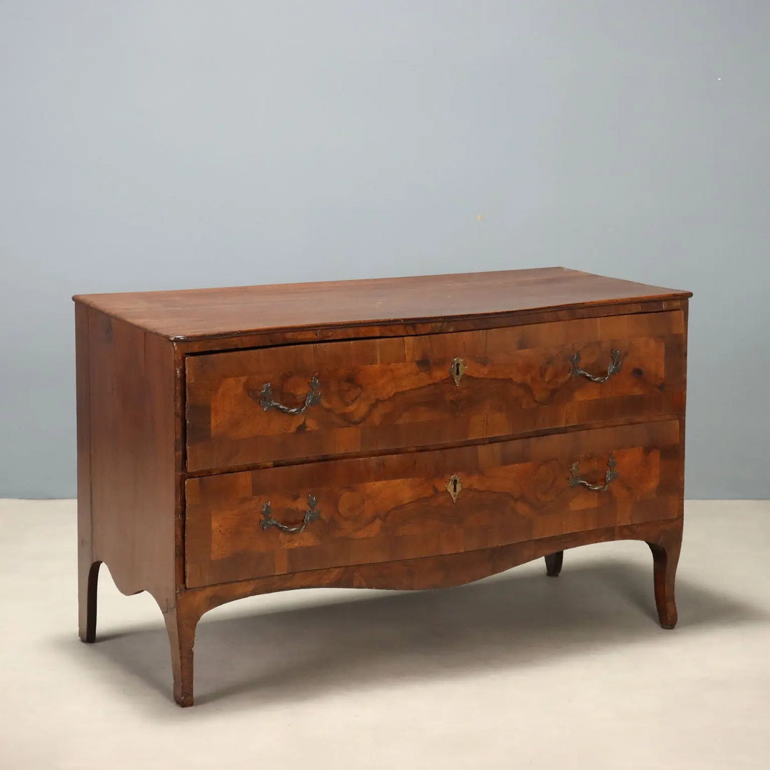 Lombard-Venetian Barocchetto Walnut Chest, 18th Century