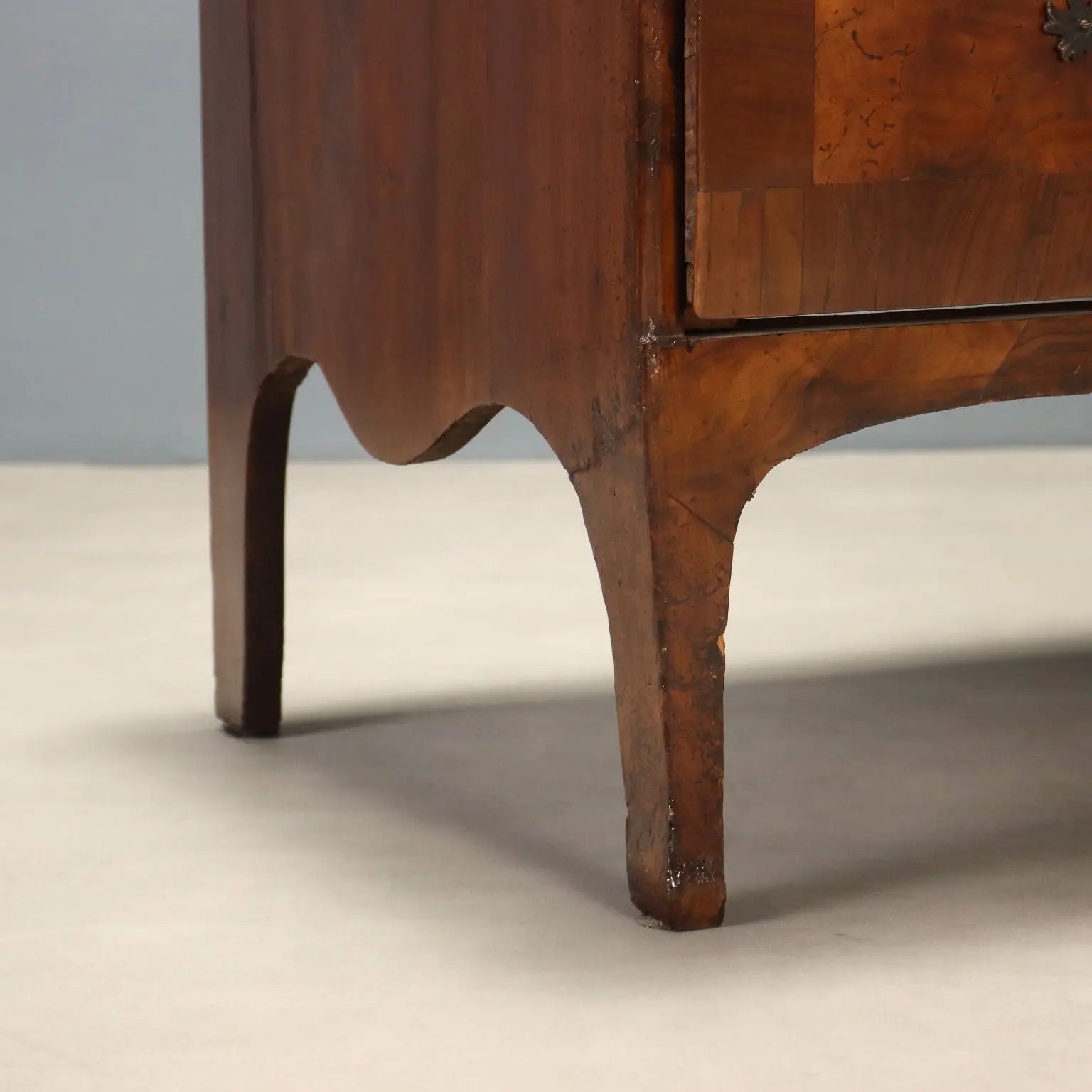Lombard-Venetian Barocchetto Walnut Chest, 18th Century