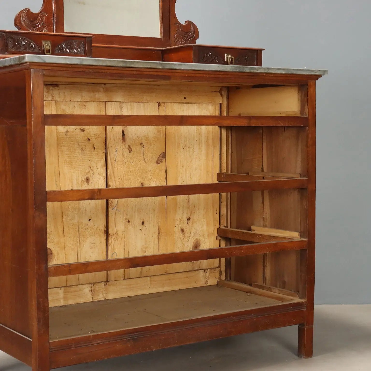 Antique Chest of Drawers Art Nouveau Mahogany Italy XX Century