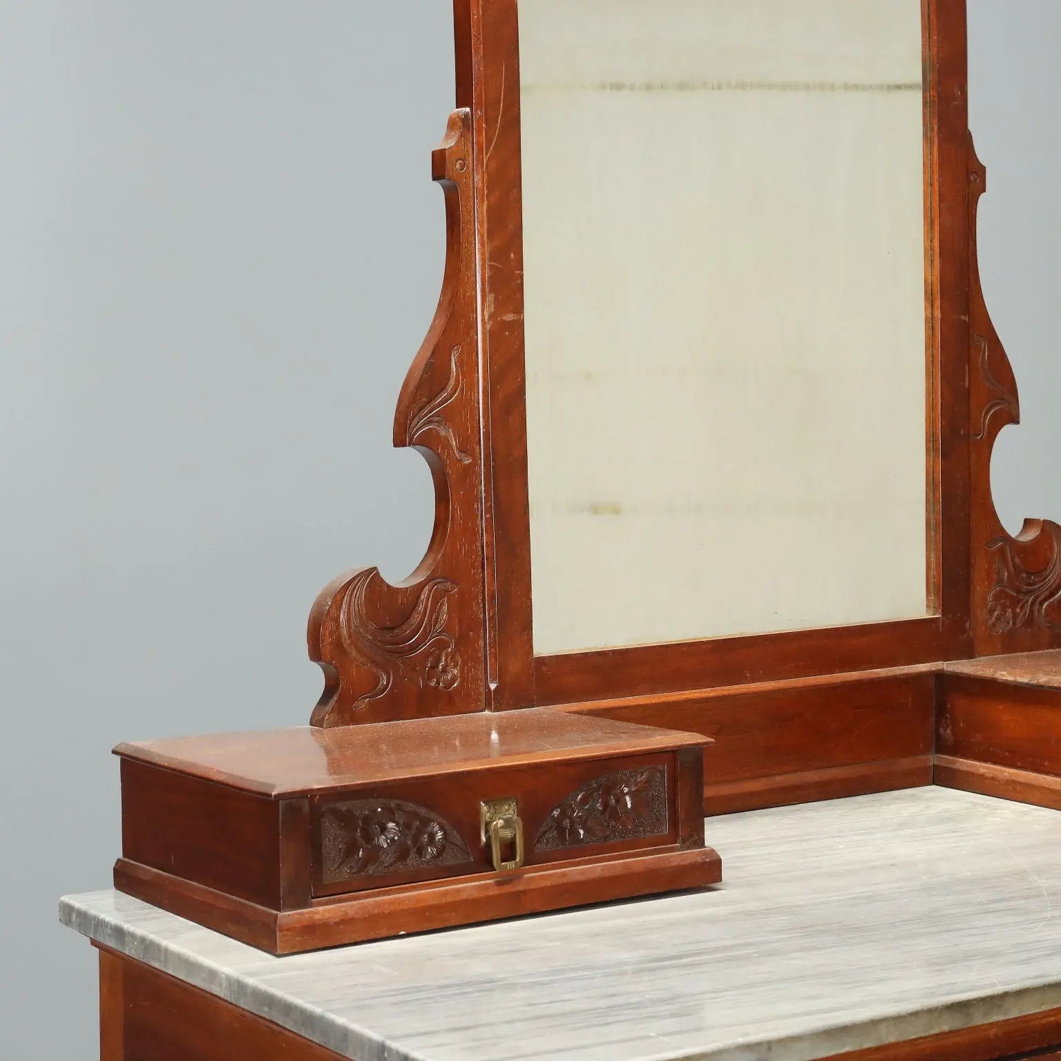 Antique Chest of Drawers Art Nouveau Mahogany Italy XX Century