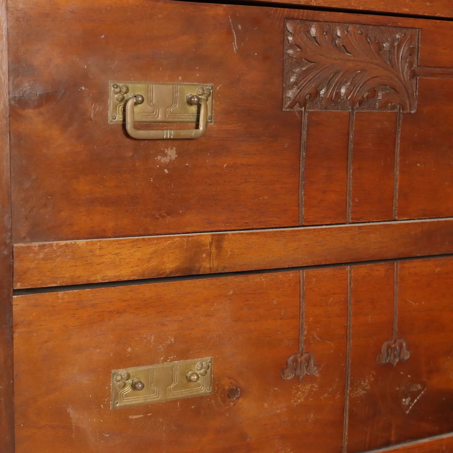 Antique Chest of Drawers Art Nouveau Mahogany Italy XX Century