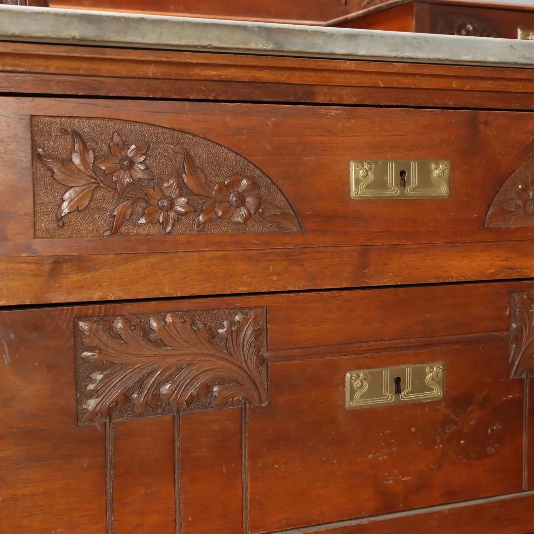 Antique Chest of Drawers Art Nouveau Mahogany Italy XX Century