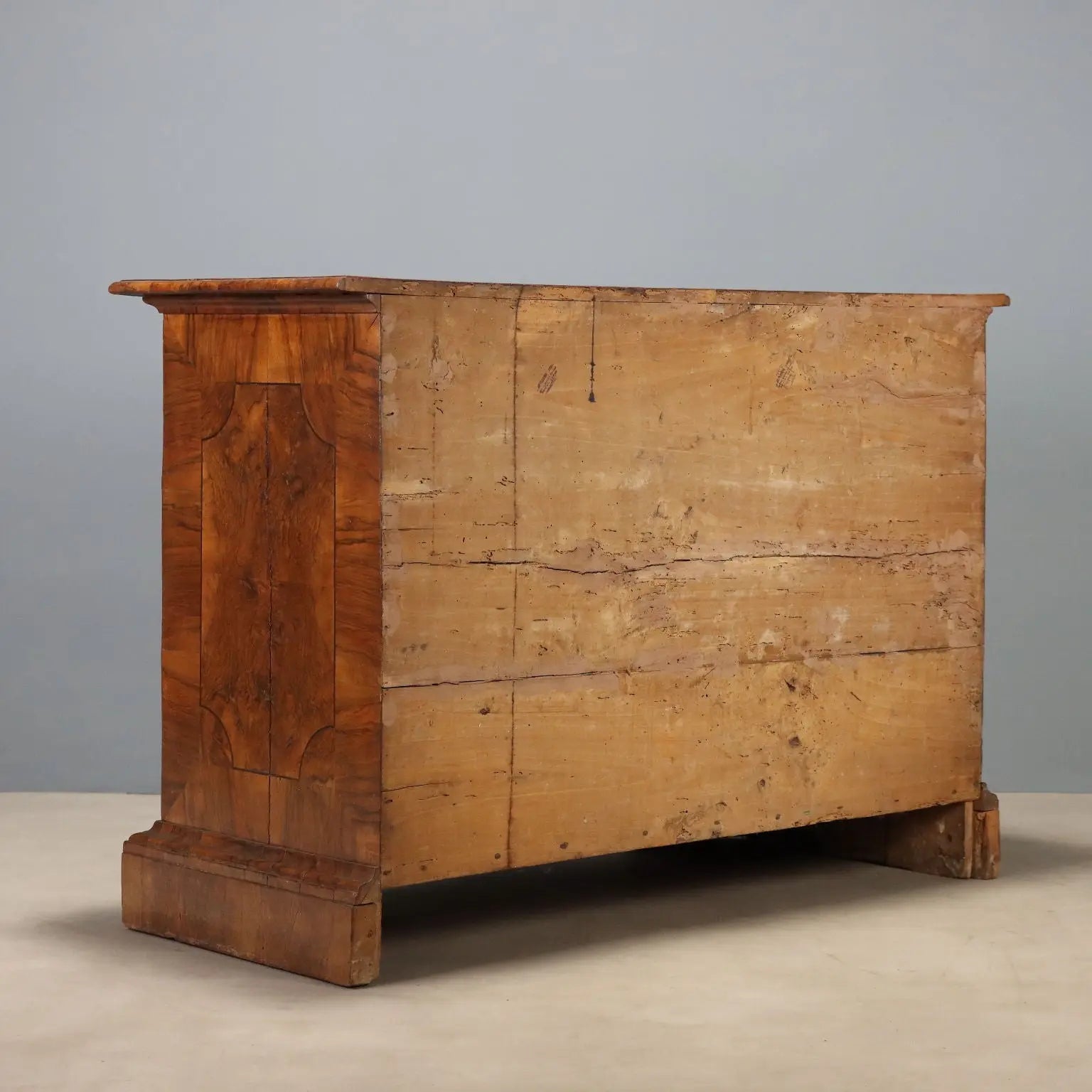 Baroque Walnut Canterano with Gilded Bronze