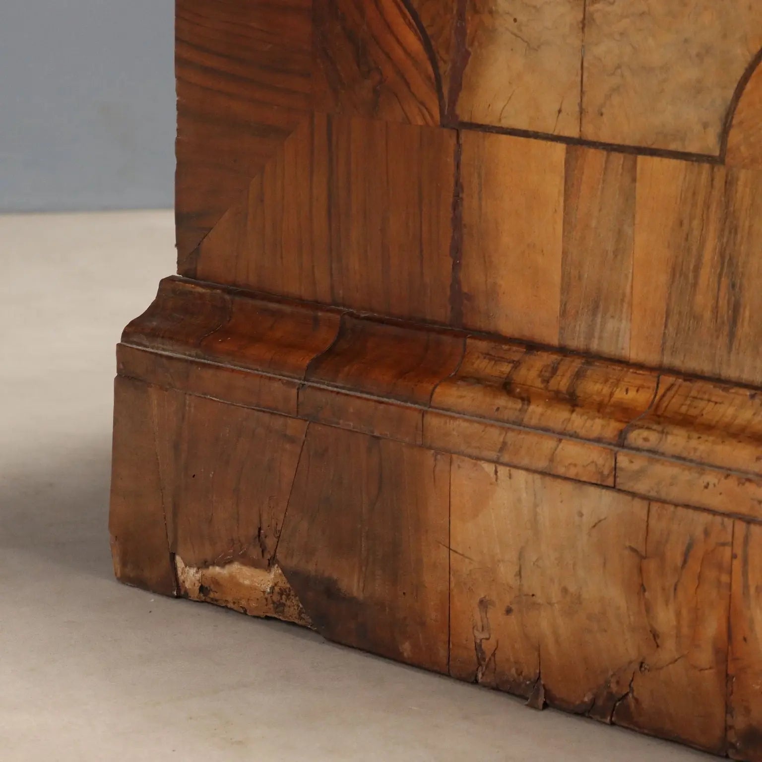 Baroque Walnut Canterano with Gilded Bronze