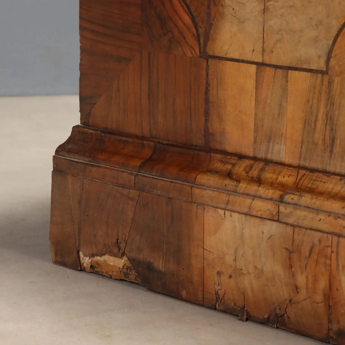 Baroque Walnut Canterano with Gilded Bronze