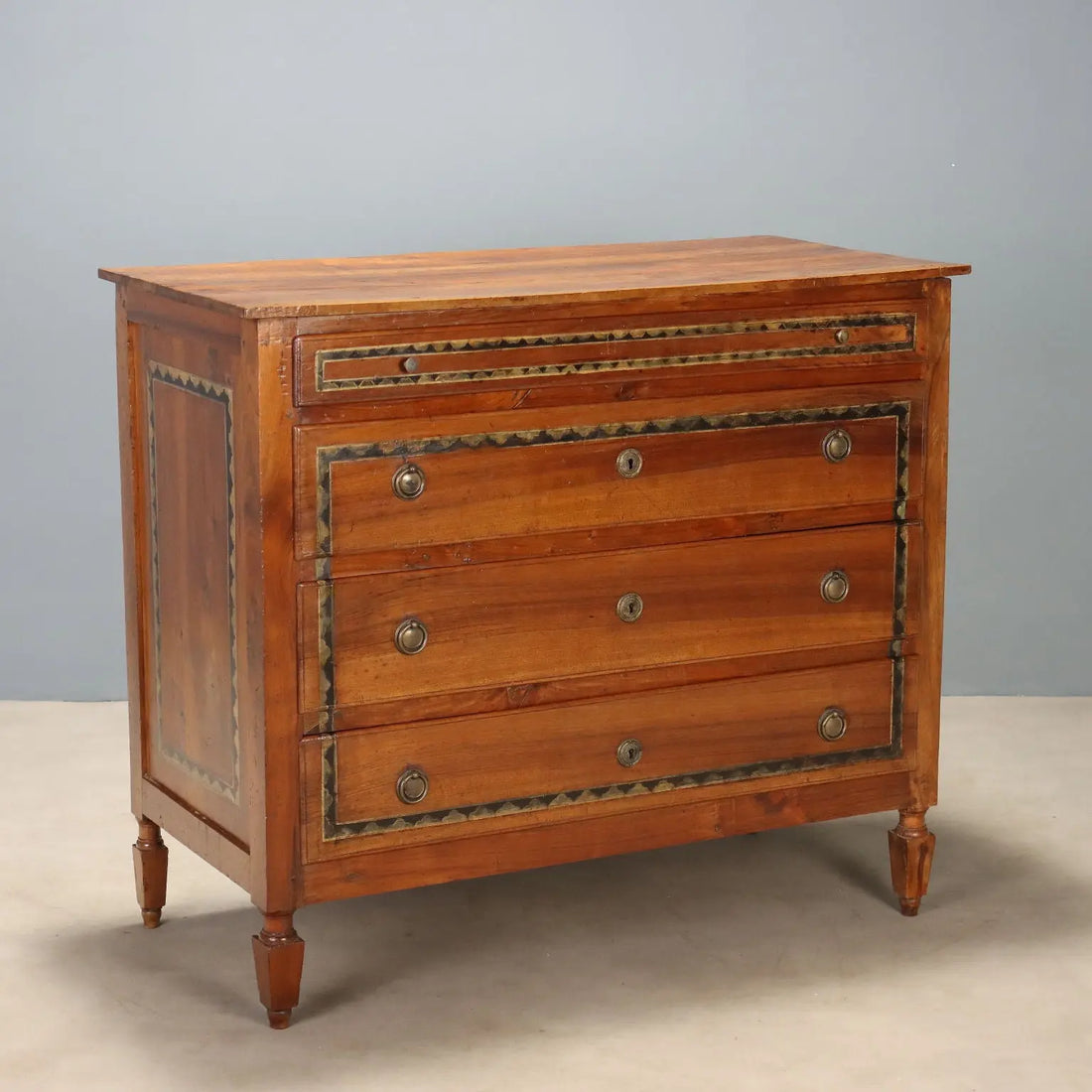 Walnut Directoire Chest, Italy 19th Century
