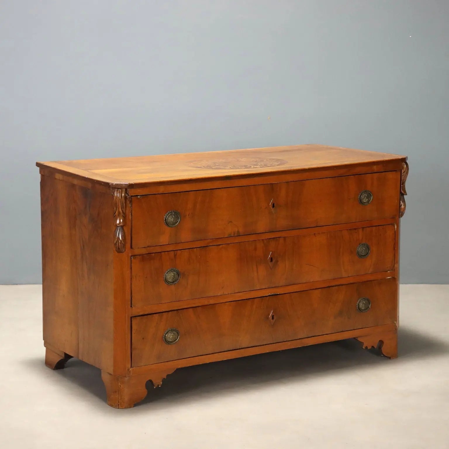 Austro-Hungarian Walnut Chest - Early 20th Century