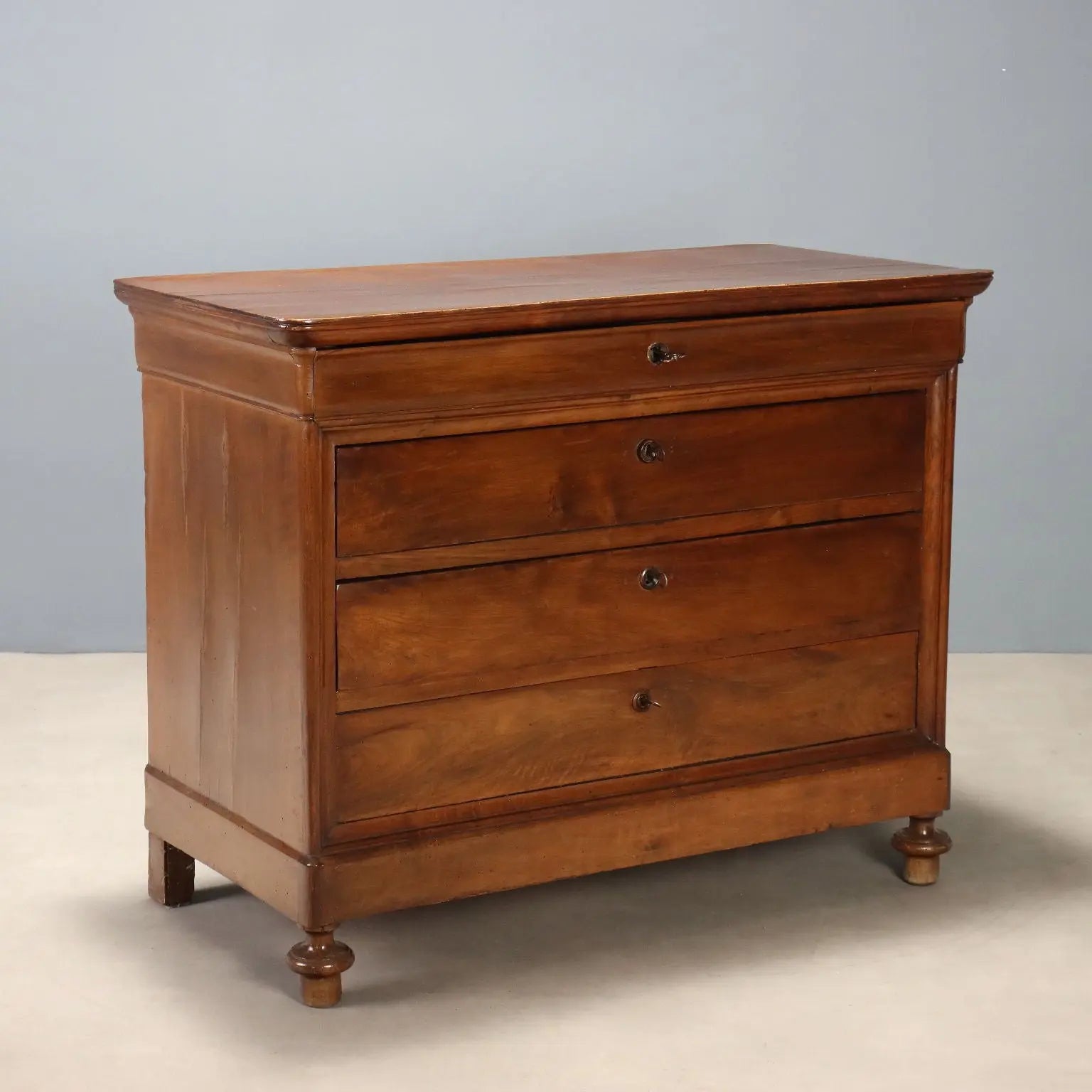 Antique Chest of Drawers Louis Philippe Walnut Italy XIX Century