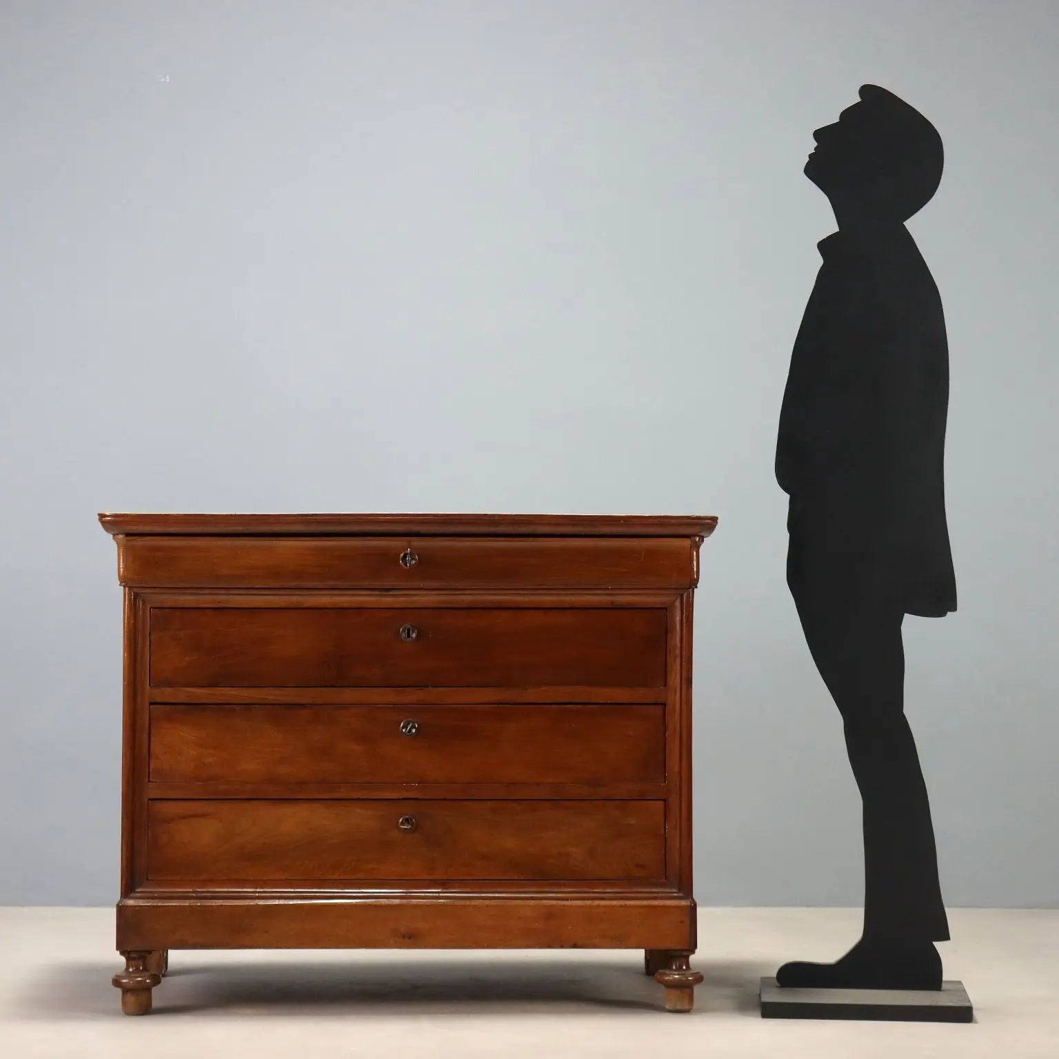 Antique Chest of Drawers Louis Philippe Walnut Italy XIX Century